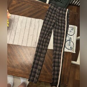 Plaid leggings